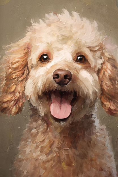 Custom Pet Portrait| Mix of Oil Painting & Watercolor Style