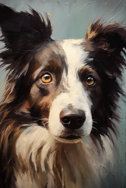 Custom Pet Portrait| Mix of Oil Painting & Watercolor Style