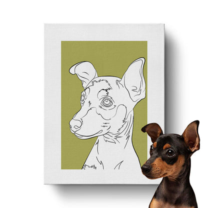 Custom Modern Pet Sketch