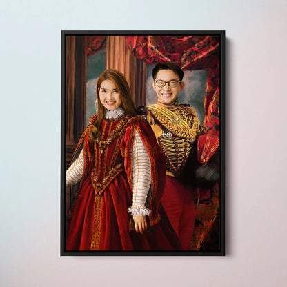 The Noble and The Socialite - Custom Couple Portraits