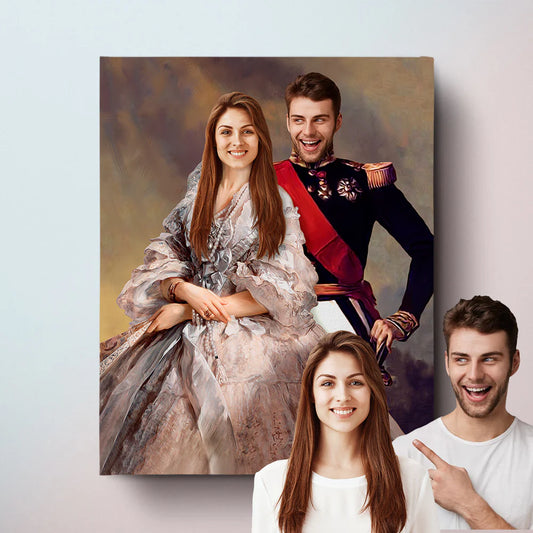 The Prince II & The Empress - Custom Couple Portraits