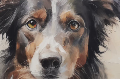 Custom Pet Portrait| Mix of Oil Painting & Watercolor Style